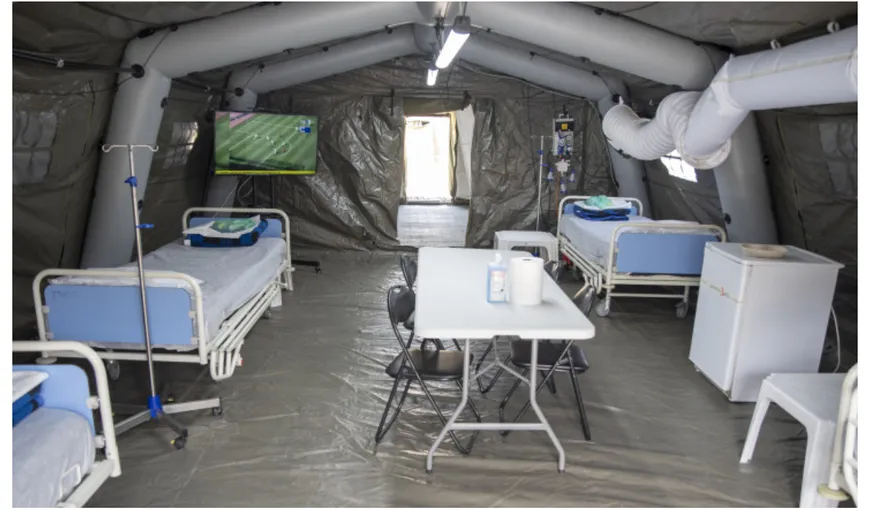 Spitalul modular COVID de la Timişoara se redeschide, din cauza numărului mare de infectări