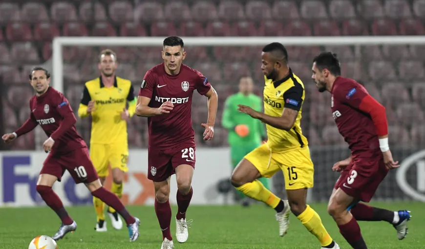 CFR Cluj – Young Boys Berna 1-1 în prima manşă a turului al treilea preliminar al Ligii Campionilor. Oaspeţii au egalat în minutul 90+3
