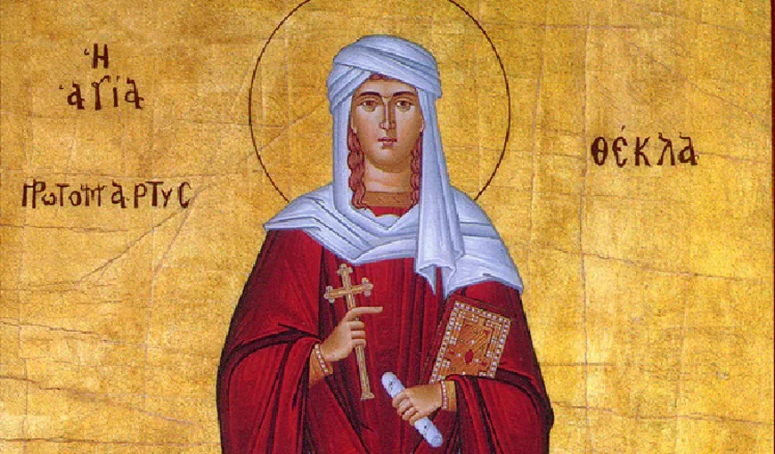 Calendar ortodox 24 septembrie 2022. Sfânta Muceniță Tecla, mijlocitoare pentru iertarea sufletelor şi vindecătoarea bolnavilor