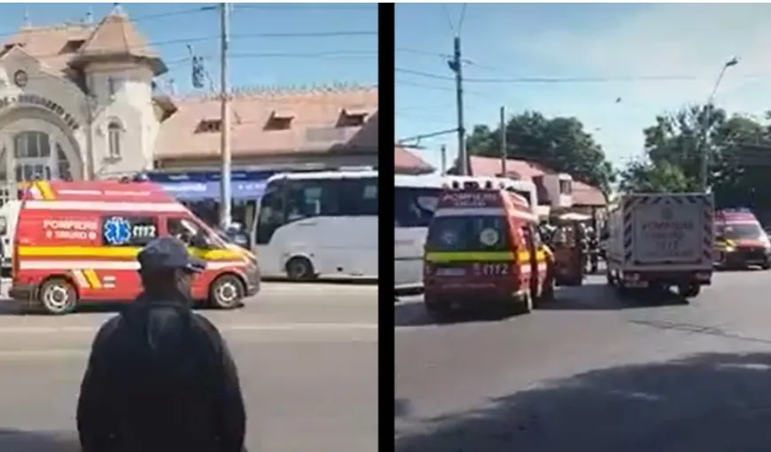 Accident cumplit. Două microbuze au intrat în coliziune pe Bulevardul Gării Obor din Capitală. Șapte victime