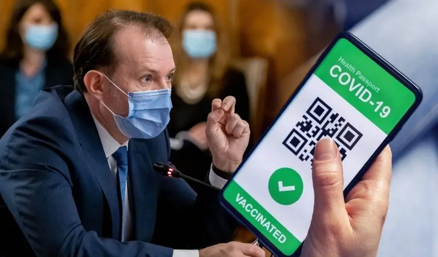 Florin Cîţu: „Certificatul verde ar putea fi obligatoriu peste tot în România, inclusiv în magazine. Medicii nevaccinaţi se vor testa pe banii lor”