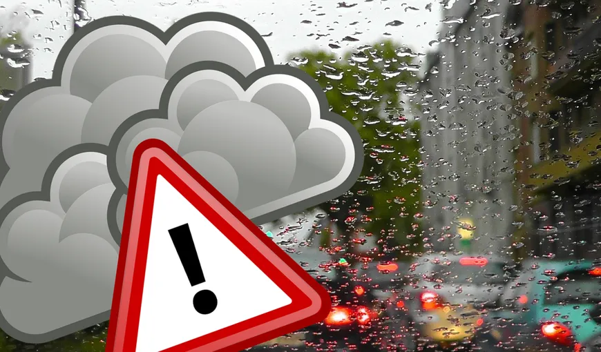 Alertă meteo: Ploi torenţiale şi grindină în multe judeţe Harta ANM