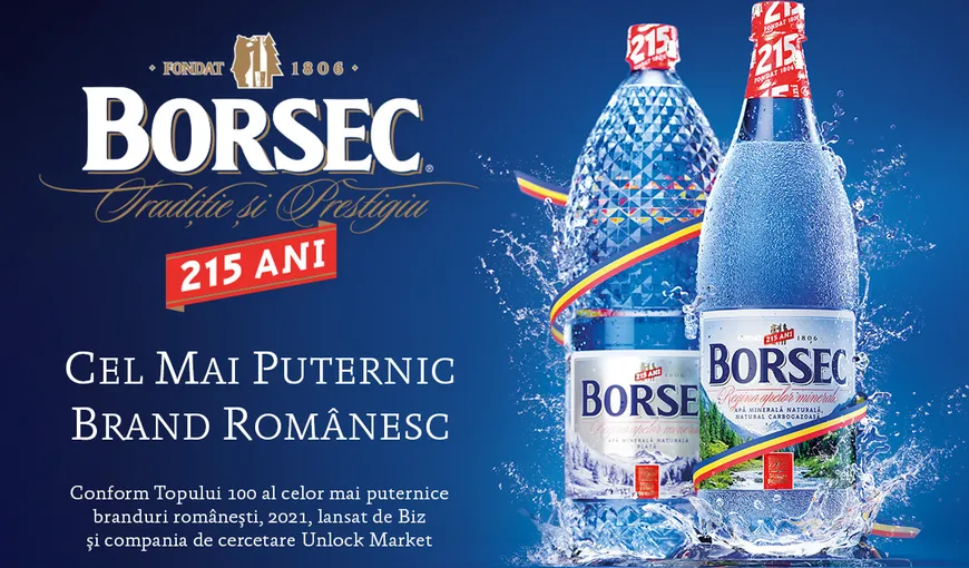 Borsec, cel mai puternic brand românesc