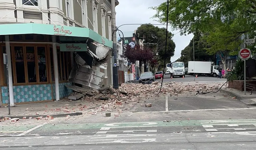 Cutremur puternic în Australia. Mai multe clădiri au fost avariate, un spital a fost evacuat VIDEO