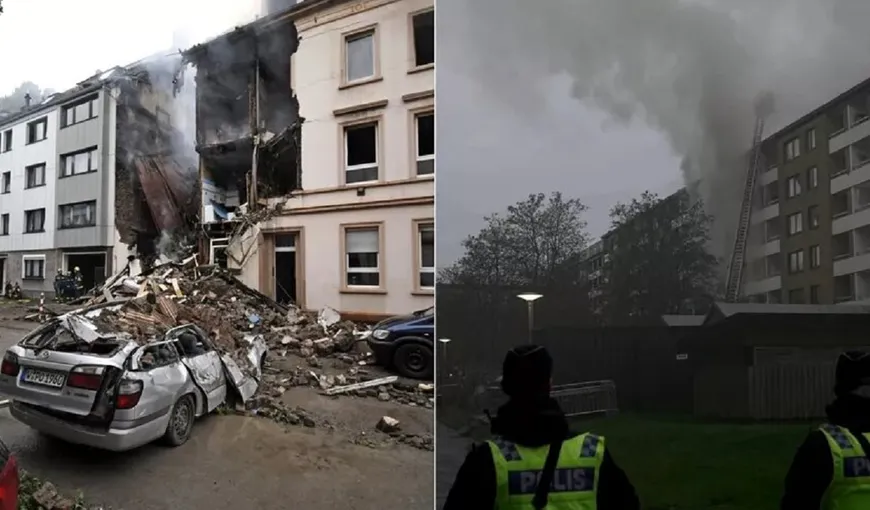 Explozie puternică într-un bloc din Goteborg. Cel puţin 25 de persoane au fost rănite. VIDEO
