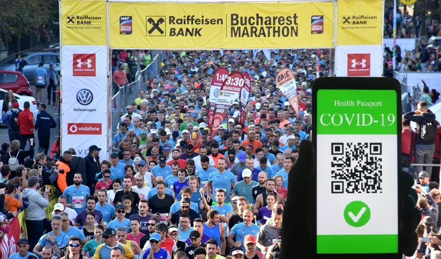 Accesul la Maratonul Bucureşti se va face în baza certificatului verde, care atestă vaccinarea, testarea sau trecerea prin boală