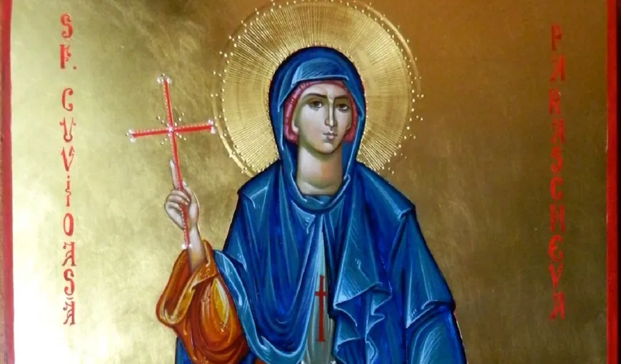 Calendar ortodox 14 octombrie 2022. Cruce roşie: Sfânta Cuvioasă Parascheva. Rugăciune către Preacuvioasa pentru rezolvarea oricărei probleme