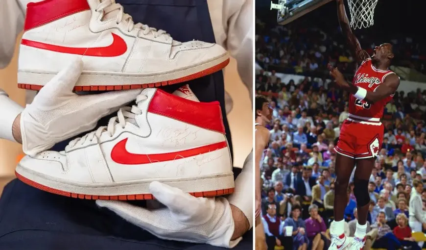 Pantofii sport ai lui Michael Jordan din primul sezon la Chicago Bulls s-au vândut cu 1,5 MILIOANE USD