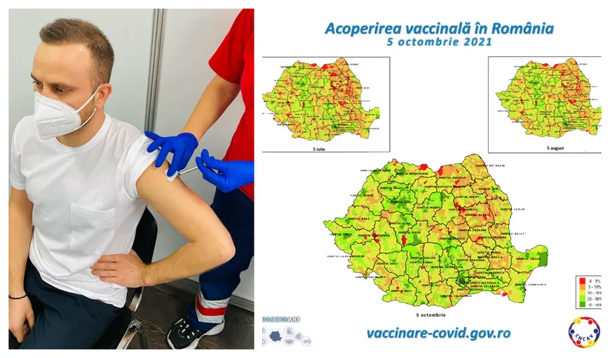 Singura localitate din România cu rată de vaccinare de peste 50%. Care este situaţia în restul ţării