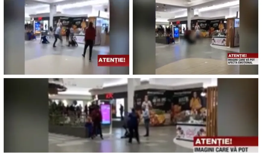 Bătaie într-un mall din Cluj. Tânăr bătut de paznici pentru că nu avea certificat verde VIDEO