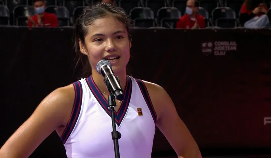 Emma Răducanu, discurs impresionant în română după primul meci la Transylvania Open. „Îmi place România foarte mult. Cred că sunt acasă aici!” VIDEO