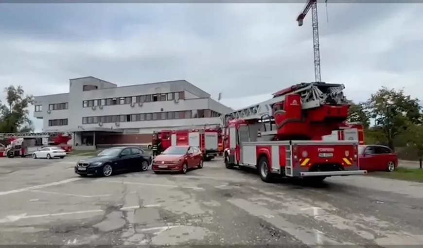 Alarmă de incendiu la Spitalul Județean din Timișoara, în interiorul secției de mari arși. VIDEO
