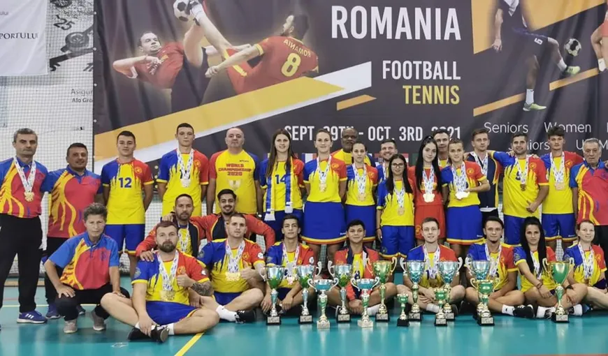 România a câştigat 11 medalii de aur la Campionatul Mondial de Fotbal Tenis