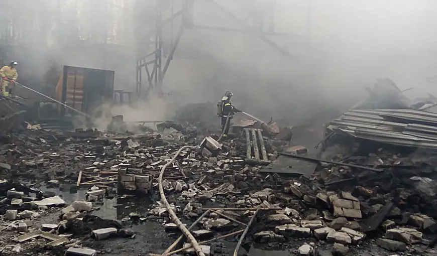 Explozie la o fabrică de praf de puşcă, în Rusia. 16 oameni au murit
