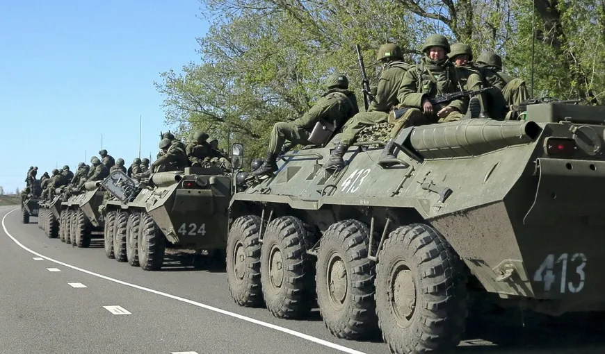 Rusia provoacă NATO, imagini din satelit. A masat trupe şi tancuri la graniţa cu Ucraina şi a exersat distrugerea de ţinte în Marea Neagră, în apropierea navelor de război americane