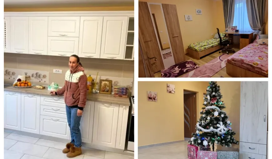 Diana, mama care a mers 20 de kilometri pe jos ca să economisească bani pentru copii, s-a mutat în casă nouă de Crăciun