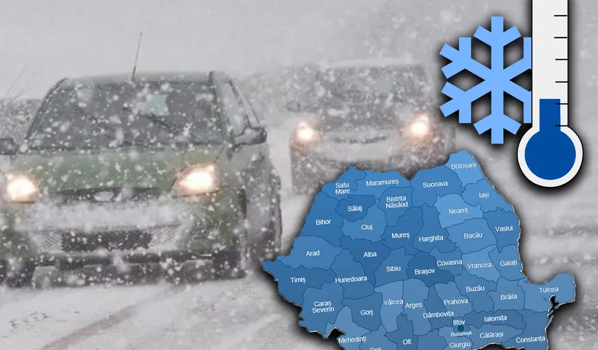 VORTEX POLAR. Vine iarna, când se anunţă ninsori abundente şi temperaturi siberiene în România