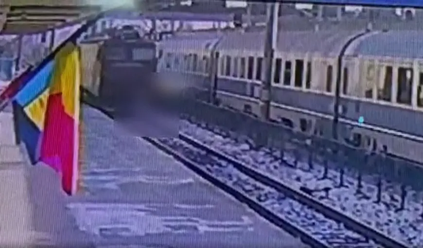 Accident terifiant în gara din Bacău. O fetiţă de 13 ani a fost spulberată de locomotiva unui tren