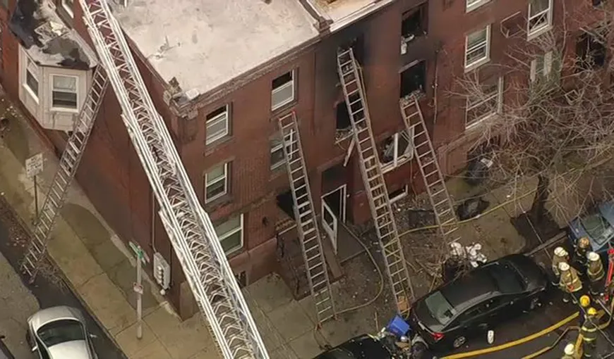 Incendiu devastator, 13 persoane au murit arse de vii. Tragedia s-a petrecut într-un bloc din Philadelphia