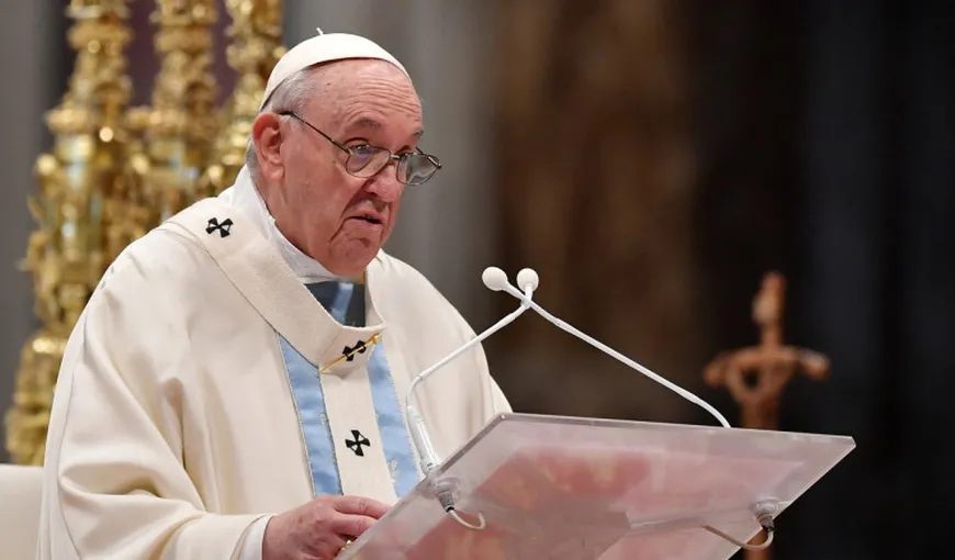Papa Francisc, îngrijorat de tensiunile privind Ucrania: Tensiunile tot mai mari riscă să pună sub semnul întrebării securitatea Europei
