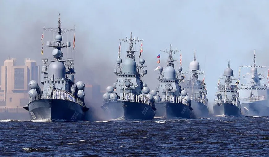 Criza din Ucraina. Rusia mobilizează toată flota, manevre cu sute de nave de război şi zeci de avioane