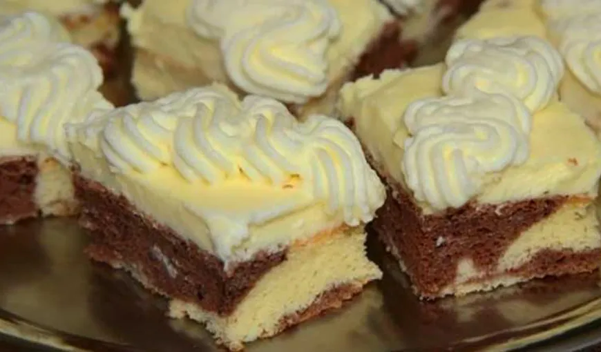 Prăjitura Pufoşica, un desert după care amatorii de dulciuri se topesc. Pe cât de gustos, pe atât de aspectuos