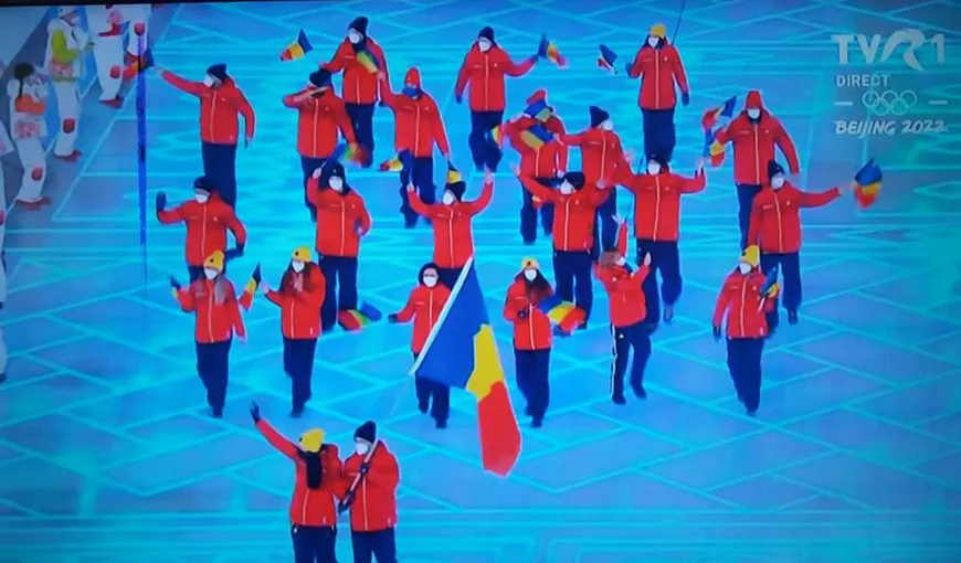 Ceremonia de deschidere a Jocurilor Olimpice de iarnă 2022, în imagini. Momentul intrării delegaţiei României în arenă