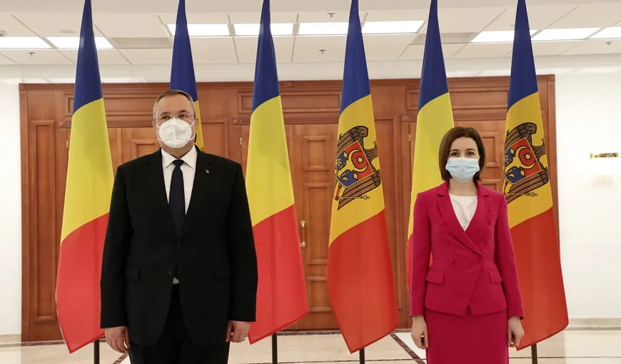 Nicolae Ciucă, după întâlnirea cu Maia Sandu: „Republica Moldova poate conta pe sprijinul nostru, atât de la Bucureşti, cât şi la Bruxelles”