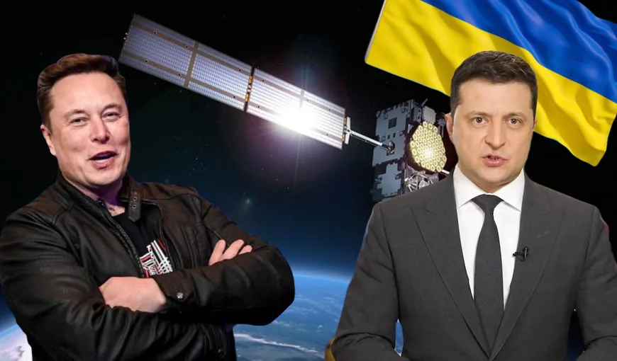 Elon Musk a anunţat că reţeaua de sateliţi Starlink e deja activă deasupra Ucrainei