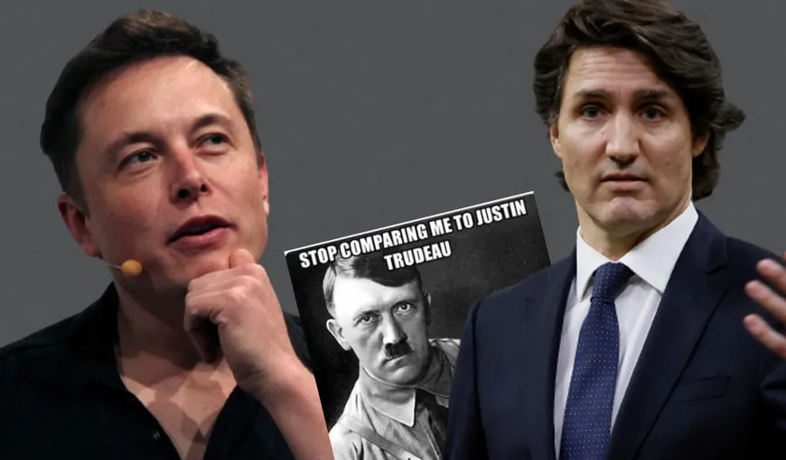 Fondatorul Tesla, atac dur la premierul Canadei! Elon Musk  îl compară pe Justin Trudeau cu Adolf Hitler!