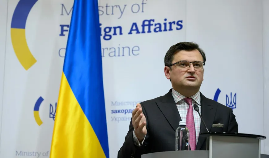 Ministrul de Externe al Ucrainei, mesaj la Bucureşti: „Putin este gata să redeseneze graniţele, să distrugă Europa”