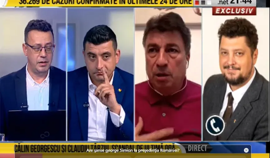 EXCLUSIV George Simion şi Gelu Vișan, scandal în direct la România TV: „Eşti un nesimţit și un prost. Eşti un golan şi un derbedeu”