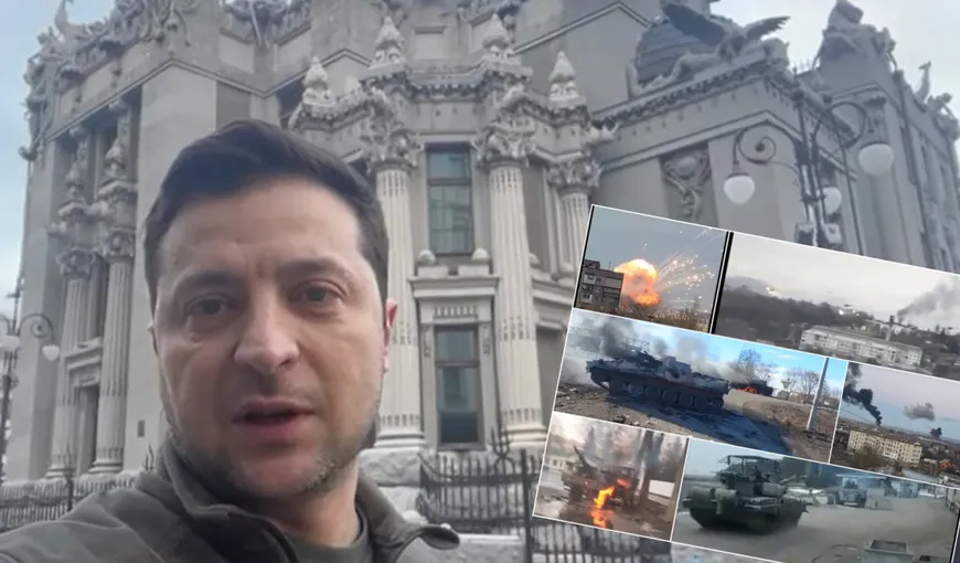 Volodimir Zelenski nu se lasă. Mesajul transmis după noaptea albă de pe străzile Kievului. ”Sunt aici și armata noastră nu depune armele”