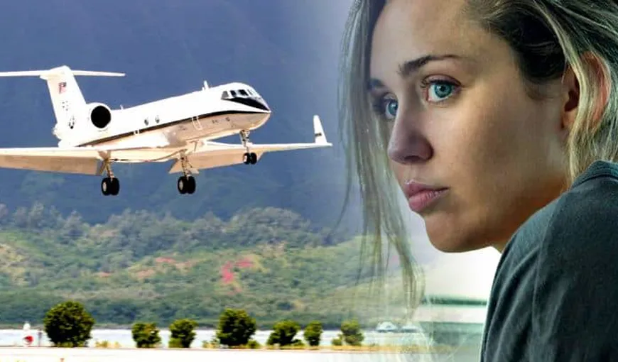 Miley Cyrus a văzut moartea cu ochii! Avionul în care se afla cântăreața a fost lovit de fulger VIDEO