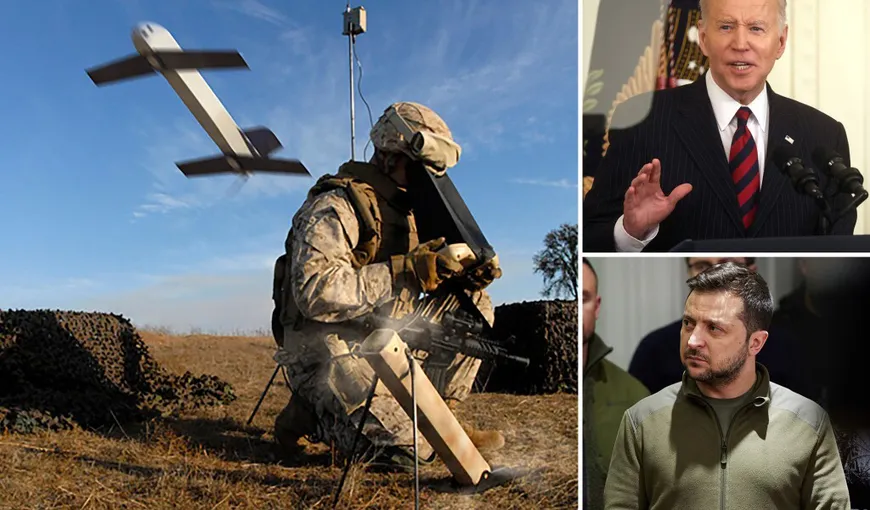 Joe Biden anunţă un ajutor militar fără precedent pentru Ucraina, de aproape un miliard de dolari. SUA trimit la Kiev inclusiv drone şi sisteme antiaeriene