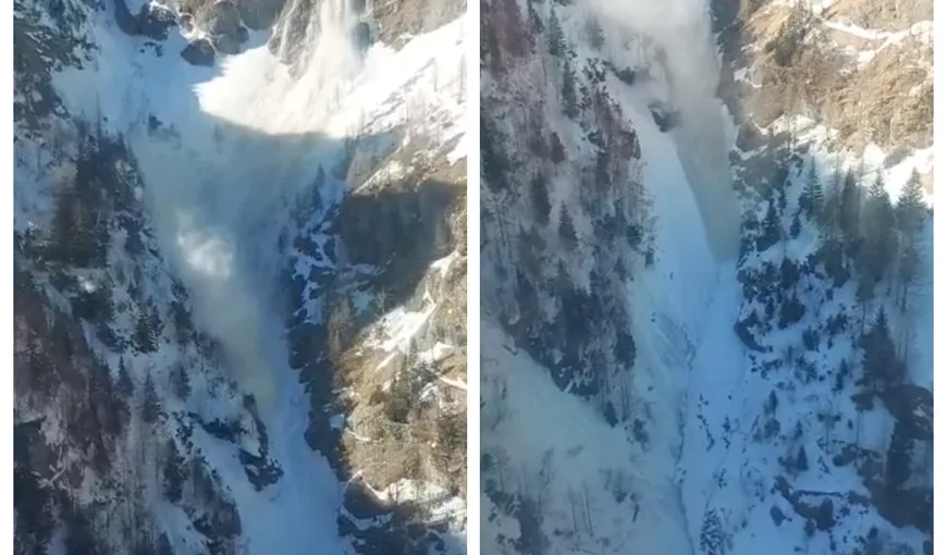 VIDEO! Avalanşă uriaşă în Bucegi, pe Jepii Mici, cel mai frecventat traseu din Valea Prahovei! „Credeţi că dacă cineva ar fi fost pe potecă în acea zonă, ar mai fi trăit?”