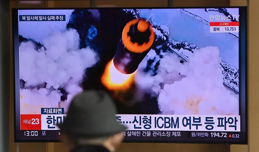 Coreea de Nord a lansat un „proiectil neidentificat”. Coreea de Sud şi Japonia se tem că ar putea fi vorba de o rachetă balistică