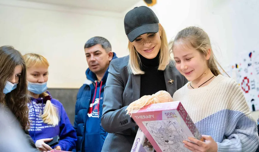 Gabriela Firea, vizită la refugiaţii din Ucraina cazaţi la Tulcea. „E tulburătoare situaţia copiilor care au ajuns singuri în România”