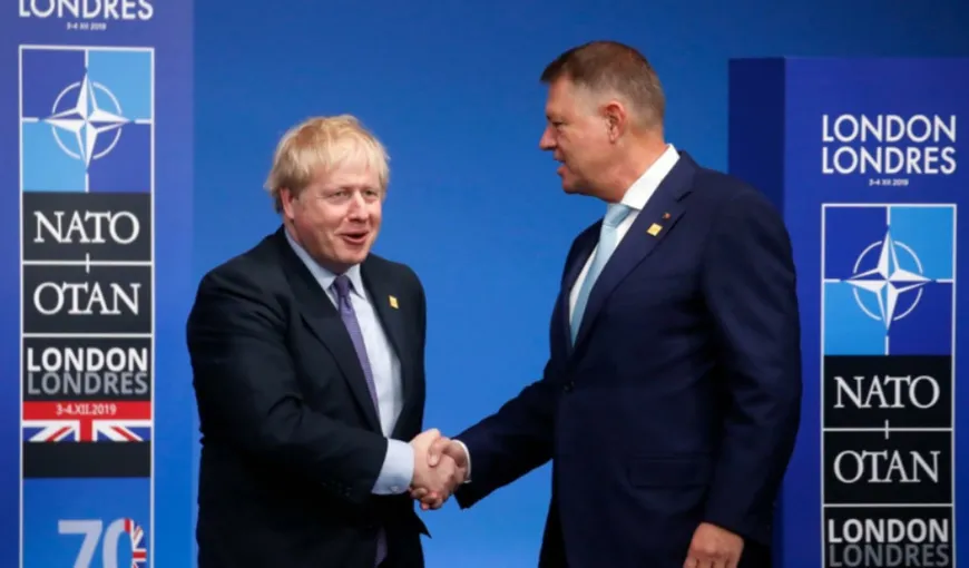 Iohannis a discutat cu premierul britanic Boris Johnson despre situaţia din Ucraina şi măsurile pentru întărirea flancului estic