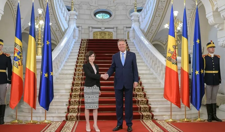 Maia Sandu, discurs istoric în România, la Palatul Cotroceni: „Sângele apă nu se face! Rep. Moldova e singura țară din lume cu doi miniștri de Externe”