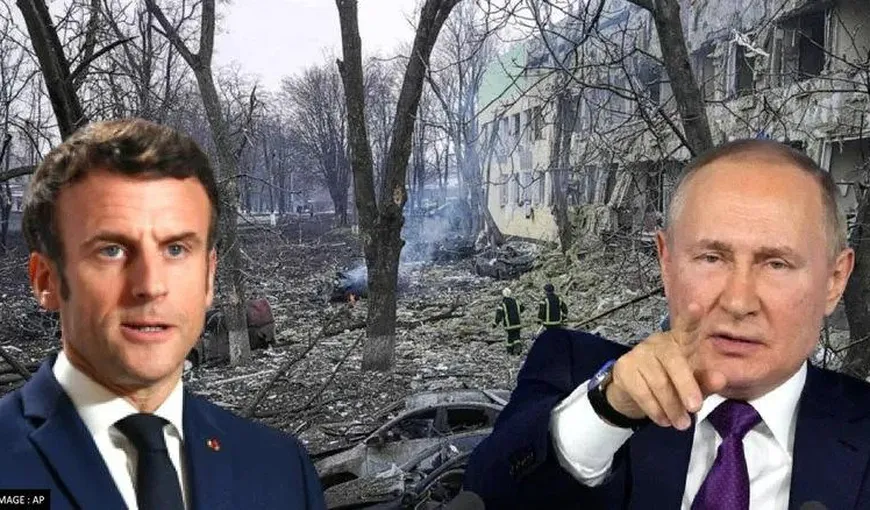 Putin şi Macron au vorbit din nou aproape două ore la telefon. Liderul de la Kremlin insistă ca militarii ucraineni să părăsească Mariupol