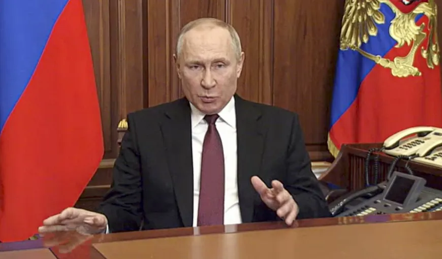 Vladimir Putin, discurs violent la adresa Occidentului. „A început să acţioneze în mod odios. Nici nu se mai oboseşte să ascundă că are ca scop să distrugă viaţa fiecărui rus”