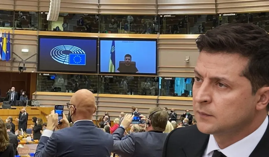 Volodimir Zelenski: „Pentru unii dintre noi azi poate fi ultima zi”. Preşedintele Ucrainei, aplaudat în picioare de liderii UE