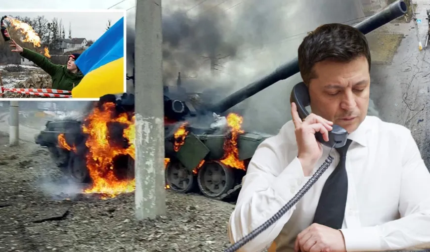 Zelenski strigă după ajutor: „Dacă Ucraina cade, Rusia va ataca Europa de Est şi ţările baltice! Rog NATO să ne trimită avioane!”