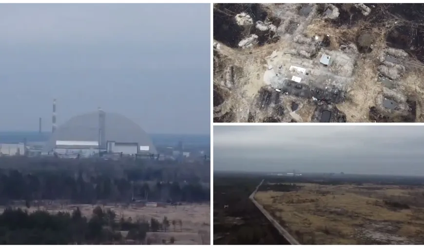 Imagini uluitoare cu tranşeele săpate de militarii ruşi în apropierea centralei de la Cernobîl. Au dormit în ele, iar greşeala le-a fost fatală unora dintre ei