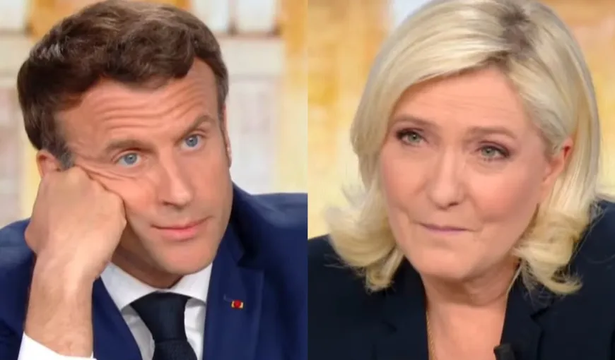 Emmanuel Macron și Marine Le Pen, dezbatere aprinsă înainte de turul decisiv al alegerilor. Vladimir Putin, temă centrală. Ce reproșuri și-au făcut cei doi candidați, față în față (VIDEO)