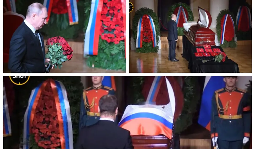 Vladimir Putin, prezent la înmormântarea lui Vladimir Jirinovski. Gestul făcut liderul de la Kremlin pentru ultranaţionalistul rus VIDEO
