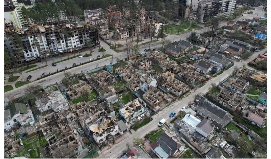Cum arată oraşul ucrainean Irpin după ce a fost distrus de bombele ruşilor. Nicio clădire nu mai este în picioare