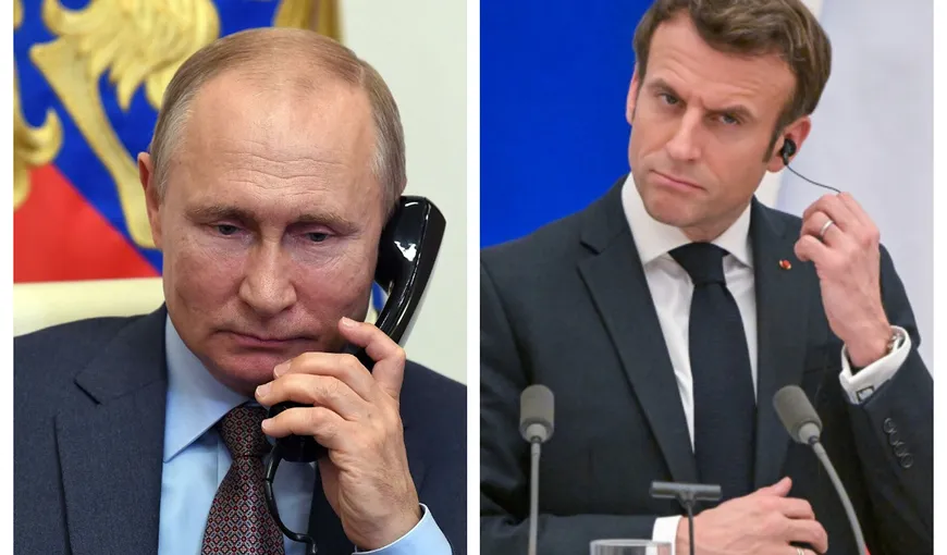 Putin, dialog savuros cu Macron: „Ca să nu-ţi ascund nimic, am vrut să mă duc să joc hochei pe gheaţă (..) Acum vorbesc cu tine