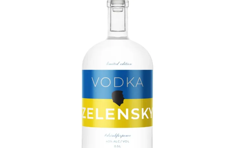 Vodka ”Zelensky”, lansată în Elveţia. Cât costă şi de unde poate fi cumpărată